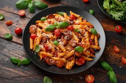 Penne en salsa de tomate